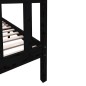 vidaXL Giroletto Nero in Legno Massello di Pino 135x190 cm 4FT6 Double vidaXL Giroletto Nero in Legno Massello di Pino 135x190 cm 4FT6 Double