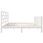 vidaXL Giroletto Bianco in Legno Massello di Pino 140x190 cm vidaXL Giroletto Bianco in Legno Massello di Pino 140x190 cm