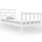 vidaXL Giroletto Bianco in Legno Massello di Pino 90x200 cm vidaXL Giroletto Bianco in Legno Massello di Pino 90x200 cm