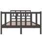 vidaXL Giroletto Grigio in Legno Massello di Pino 140x190 cm vidaXL Giroletto Grigio in Legno Massello di Pino 140x190 cm