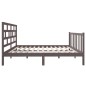 vidaXL Giroletto Grigio in Legno Massello di Pino 140x190 cm vidaXL Giroletto Grigio in Legno Massello di Pino 140x190 cm