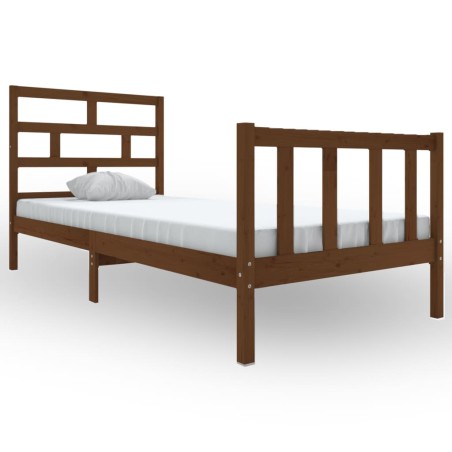 vidaXL Giroletto Miele in Legno Massello di Pino 100x200 cm