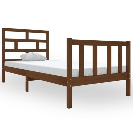 vidaXL Giroletto Miele in Legno Massello di Pino 90x200 cm