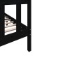 vidaXL Giroletto Nero in Legno Massello di Pino 140x200 cm vidaXL Giroletto Nero in Legno Massello di Pino 140x200 cm