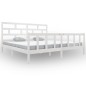 vidaXL Giroletto Bianco in Legno Massello 180x200 cm Super King vidaXL Giroletto Bianco in Legno Massello 180x200 cm Super King
