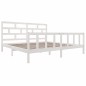 vidaXL Giroletto Bianco in Legno Massello 180x200 cm Super King vidaXL Giroletto Bianco in Legno Massello 180x200 cm Super King