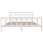 vidaXL Giroletto Bianco in Legno Massello 180x200 cm Super King vidaXL Giroletto Bianco in Legno Massello 180x200 cm Super King