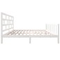 vidaXL Giroletto Bianco in Legno Massello 180x200 cm Super King vidaXL Giroletto Bianco in Legno Massello 180x200 cm Super King