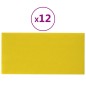 Pannelli Murali 12 pz Giallo Scuro 60x30 cm Tessuto 2,16 m² Pannelli Murali 12 pz Giallo Scuro 60x30 cm Tessuto 2,16 m²