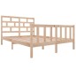 vidaXL Giroletto in Legno Massello di Pino 150x200 cm 5FT King Size vidaXL Giroletto in Legno Massello di Pino 150x200 cm 5FT King Size