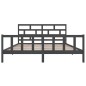 vidaXL Giroletto Grigio Legno Massello Pino 180x200 cm 6FT Super King vidaXL Giroletto Grigio Legno Massello Pino 180x200 cm 6FT Super King