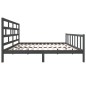 vidaXL Giroletto Grigio Legno Massello Pino 180x200 cm 6FT Super King vidaXL Giroletto Grigio Legno Massello Pino 180x200 cm 6FT Super King