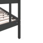 vidaXL Giroletto Grigio Legno Massello Pino 180x200 cm 6FT Super King vidaXL Giroletto Grigio Legno Massello Pino 180x200 cm 6FT Super King