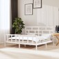 vidaXL Giroletto Bianco in Legno Massello di Pino 200x200 cm