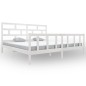 vidaXL Giroletto Bianco in Legno Massello di Pino 200x200 cm