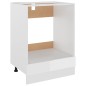 vidaXL Mobile per Forno Bianco Lucido 60x46x81,5 cm Legno Multistrato vidaXL Mobile per Forno Bianco Lucido 60x46x81,5 cm Legno Multistrato