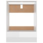 vidaXL Mobile per Forno Bianco Lucido 60x46x81,5 cm Legno Multistrato vidaXL Mobile per Forno Bianco Lucido 60x46x81,5 cm Legno Multistrato