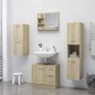 vidaXL Specchio da Bagno Rovere Sonoma 60x10,5x45 cm in Truciolato