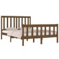 vidaXL Giroletto Miele Legno Massello Pino 120x190 cm 4FT Small Double