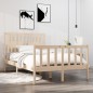 vidaXL Giroletto in Legno Massello 120x190 cm 4FT Small Double vidaXL Giroletto in Legno Massello 120x190 cm 4FT Small Double