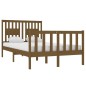 vidaXL Giroletto Miele in Legno Massello 120x190 cm 4FT Small Double