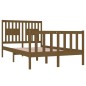 vidaXL Giroletto Miele in Legno Massello 120x190 cm 4FT Small Double
