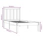 vidaXL Giroletto Grigio in Legno Massello di Pino 90x190 cm 3FT Single vidaXL Giroletto Grigio in Legno Massello di Pino 90x190 cm 3FT Single