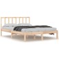 vidaXL Giroletto in Legno Massello di Pino 120x190 cm 4FT Small Double