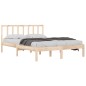 vidaXL Giroletto in Legno Massello di Pino 120x190 cm 4FT Small Double