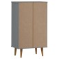 Scarpiera MOLDE Grigia 59,5x35x103 cm in Legno Massello di Pino Scarpiera MOLDE Grigia 59,5x35x103 cm in Legno Massello di Pino