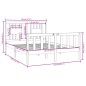 vidaXL Giroletto Bianco in Legno Massello 140x190 cm