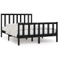 vidaXL Giroletto Nero in Legno Massello 140x190 cm vidaXL Giroletto Nero in Legno Massello 140x190 cm