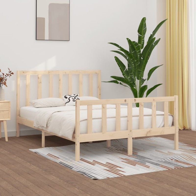 vidaXL Giroletto in Legno Massello 140x190 cm vidaXL Giroletto in Legno Massello 140x190 cm