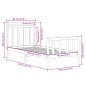 vidaXL Giroletto in Legno Massello 90x190 cm 3FT Single vidaXL Giroletto in Legno Massello 90x190 cm 3FT Single