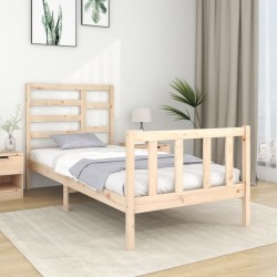 vidaXL Giroletto in Legno Massello 90x190 cm 3FT Single