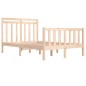 vidaXL Giroletto in Legno Massello 120x190 cm 4FT Small Double