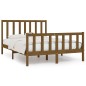 vidaXL Giroletto Miele in Legno Massello 120x190 cm 4FT Small Double