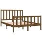 vidaXL Giroletto Miele in Legno Massello 120x190 cm 4FT Small Double