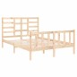 vidaXL Giroletto in Legno Massello 120x190 cm 4FT Small Double