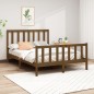 vidaXL Giroletto Miele in Legno Massello Pino 150x200 cm 5FT King Size vidaXL Giroletto Miele in Legno Massello Pino 150x200 cm 5FT King Size
