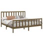 vidaXL Giroletto Miele in Legno Massello Pino 180x200cm 6FT Super King