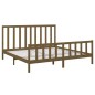 vidaXL Giroletto Miele in Legno Massello Pino 180x200cm 6FT Super King