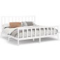 vidaXL Giroletto Bianco Legno Massello Pino 180x200 cm 6FT Super King vidaXL Giroletto Bianco Legno Massello Pino 180x200 cm 6FT Super King