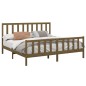 vidaXL Giroletto Miele in Legno Massello di Pino 200x200 cm vidaXL Giroletto Miele in Legno Massello di Pino 200x200 cm