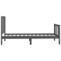 vidaXL Giroletto Grigio in Legno Massello 100x200 cm vidaXL Giroletto Grigio in Legno Massello 100x200 cm