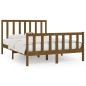 vidaXL Giroletto Miele in Legno Massello 150x200 cm 5FT King Size vidaXL Giroletto Miele in Legno Massello 150x200 cm 5FT King Size