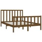 vidaXL Giroletto Miele in Legno Massello 150x200 cm 5FT King Size vidaXL Giroletto Miele in Legno Massello 150x200 cm 5FT King Size