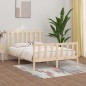 vidaXL Giroletto in Legno Massello 150x200 cm 5FT King Size vidaXL Giroletto in Legno Massello 150x200 cm 5FT King Size
