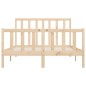 vidaXL Giroletto in Legno Massello 150x200 cm 5FT King Size vidaXL Giroletto in Legno Massello 150x200 cm 5FT King Size
