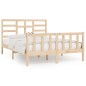 vidaXL Giroletto in Legno Massello 150x200 cm 5FT King Size vidaXL Giroletto in Legno Massello 150x200 cm 5FT King Size